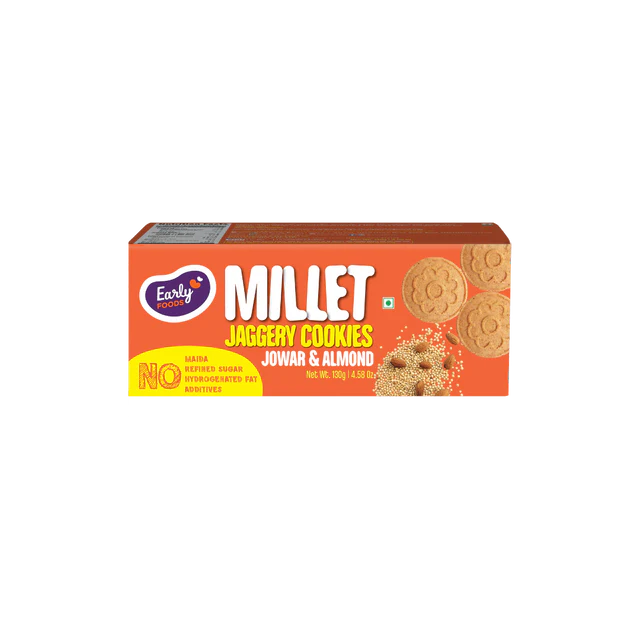 Jowar Millet & Almond Jaggery Cookies 130g