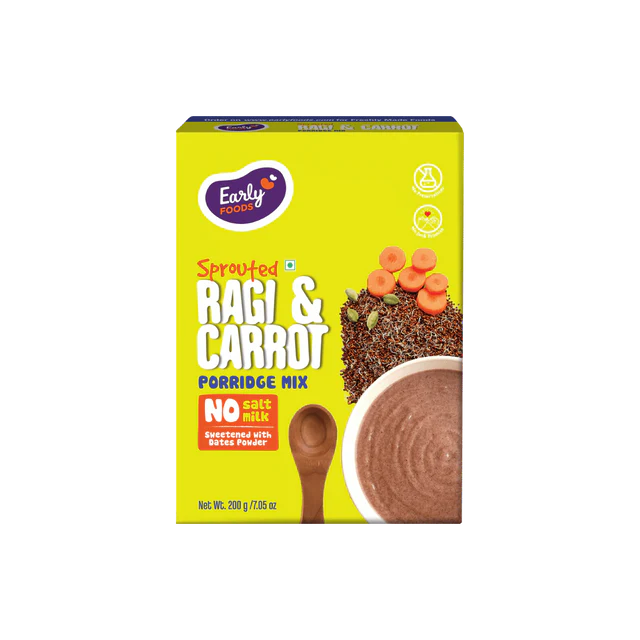 Sprouted Ragi and Carrot Porridge Mix, 200g