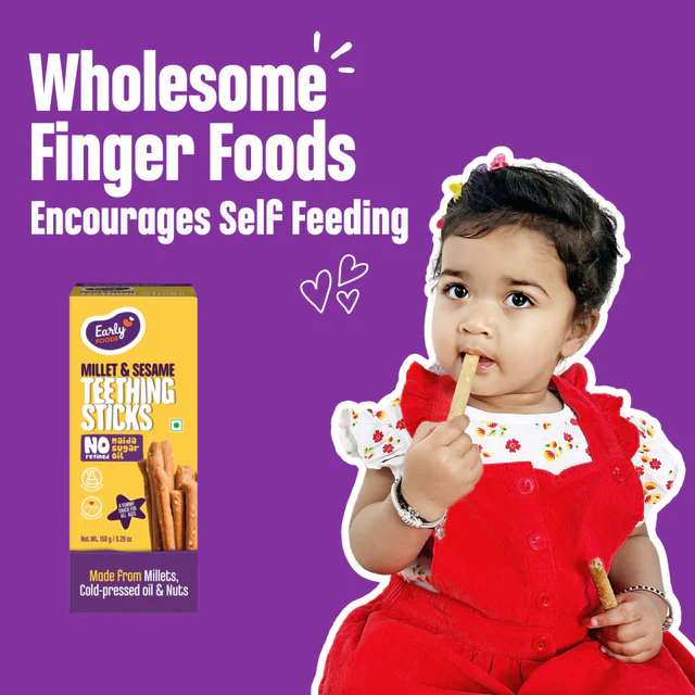 Millet & Sesame Jaggery Teething Sticks 150g - Image 4
